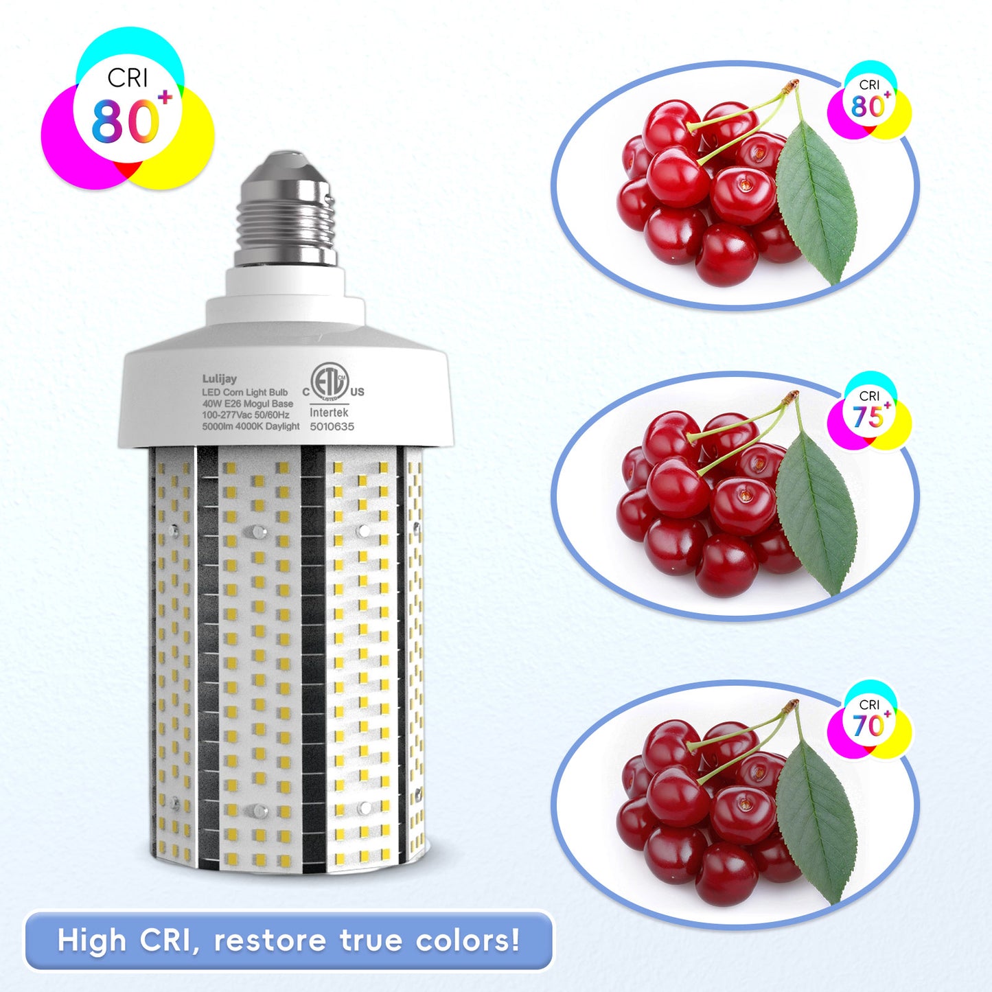 Easeking LED Corn Light 80Watt 12,000lm Eqv 800HID Lamp