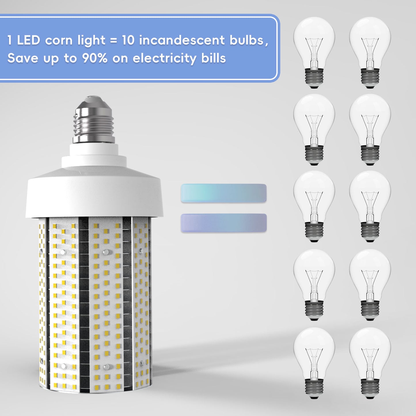 Easeking LED Corn Light 80Watt 12,000lm Eqv 800HID Lamp
