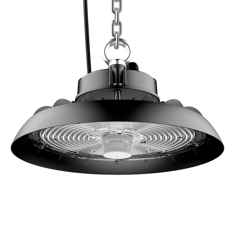 LED High Bay Light 200W, 30000lm, 5000K ETL Listed UFO High Bay LED Shop Lights with IP65 Waterproof Commercial Lighting Fixture for Warehouse Workshop Barn Factory