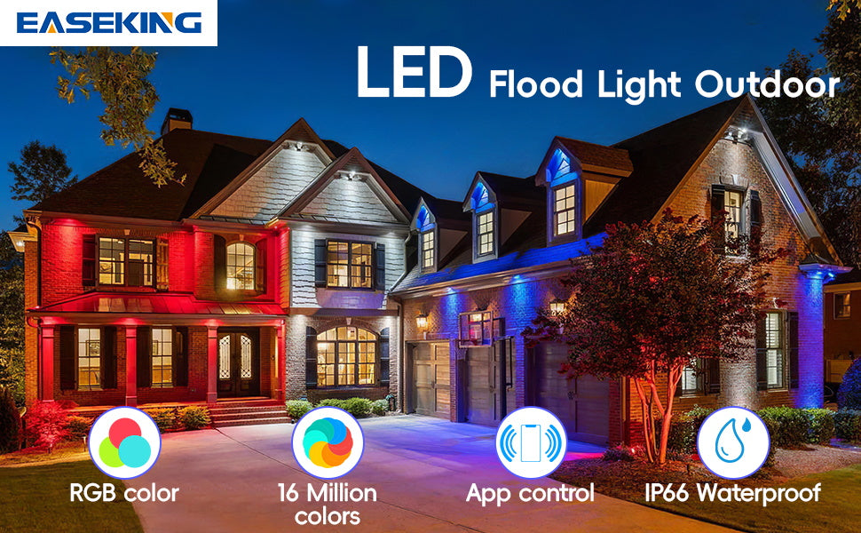 Easeking APP Control Ultra Slim RGBW LED Flood Light Series A