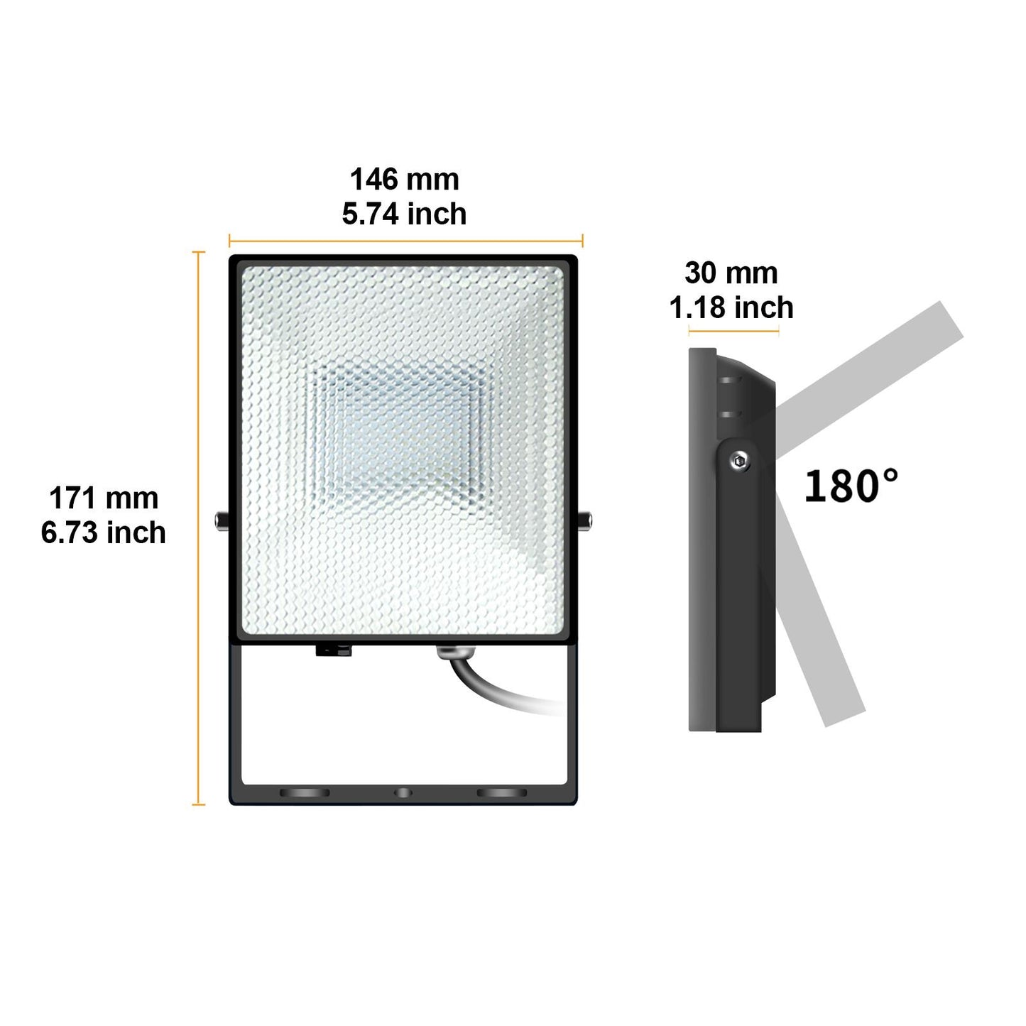Easeking APP Control Ultra Slim RGBW 30W LED Flood Light Series A