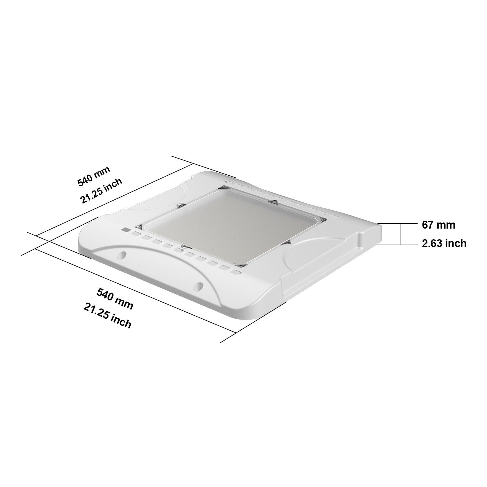 High lumen 200W 240W 250W LED Canopy Light for large petrol station