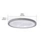 slim UFO LED high bay light 200W