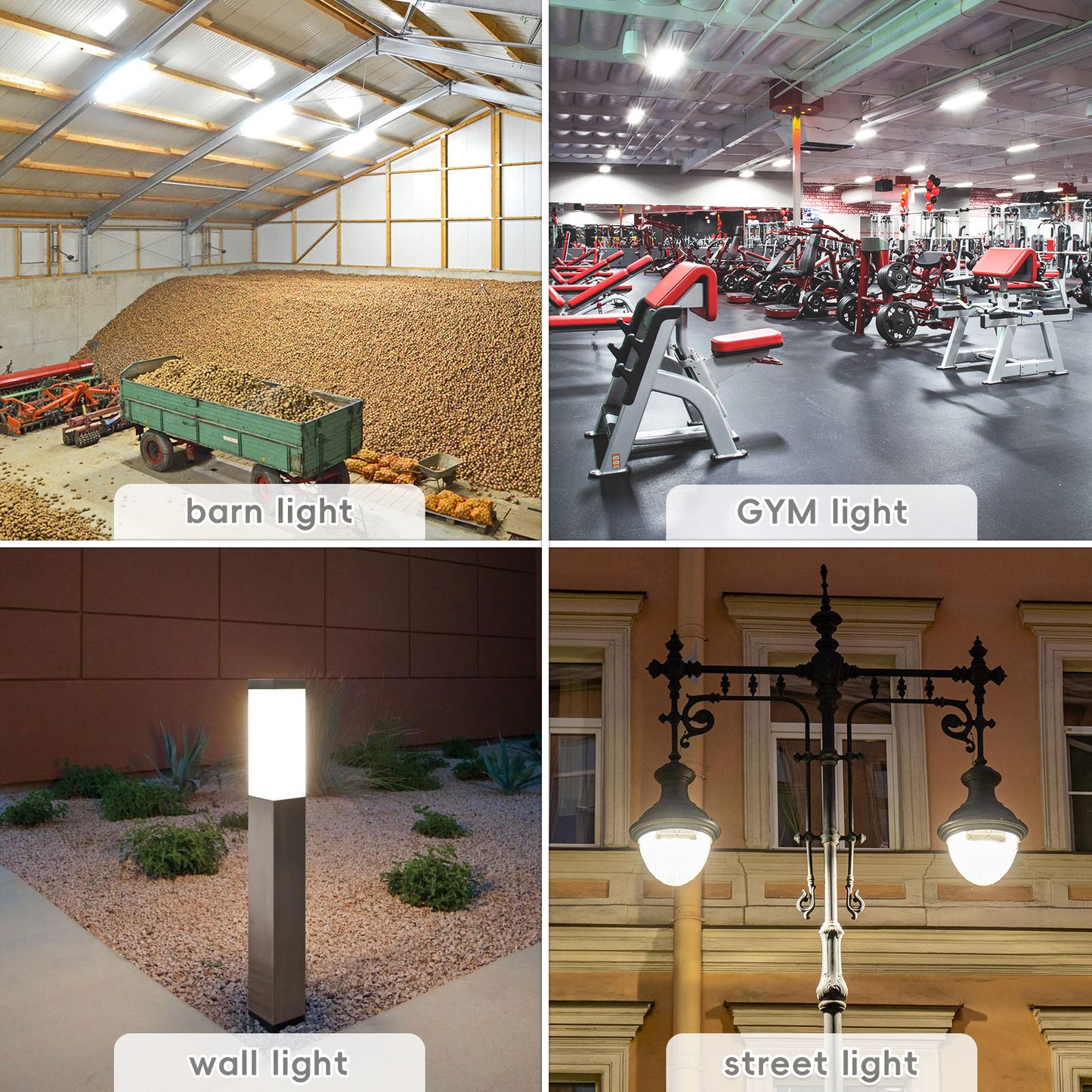Easeking LED Corn Lamp used in Barn, GYM, Street, Wall lighting projects