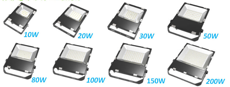 Easeking Outdoor LED Flood Light 100W 12,800lm IP66 Waterproof for Yard Garden