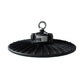 Black UFO style industrial light fixture with Philips power supply low bay light
