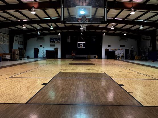 UFO LED High Bay Light used in Basketball court indoor lighting