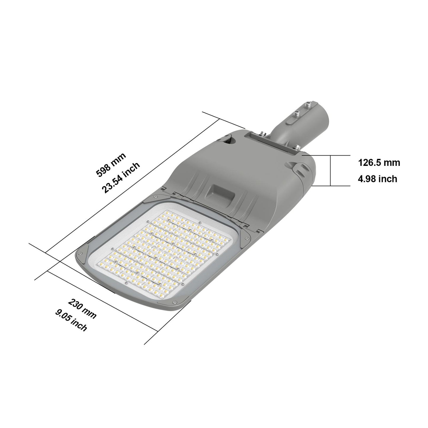 150W LED Street light dimensions 