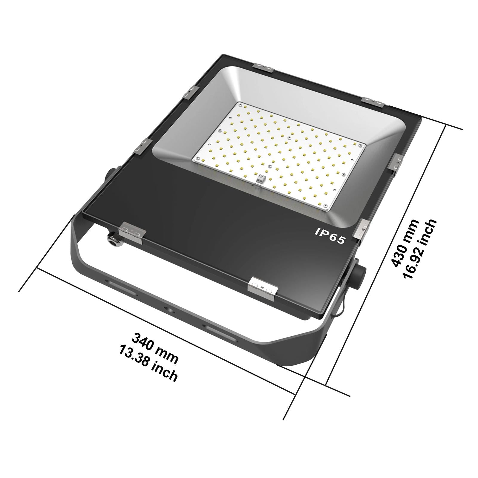 popular LED flood light 150W Dimension
