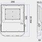 Easeking Outdoor LED Flood Light 80W 10,800lm IP66 Waterproof for Yard Garden