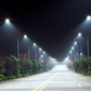 Streetlights illuminating with Easeking produced High brightness LED Street Light